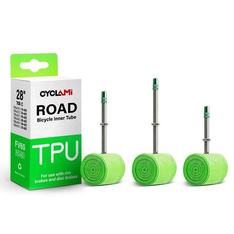 Ultralehká cyklistická TPU duše CYCLAMI 700C 18–32C - 2 ks 9/10