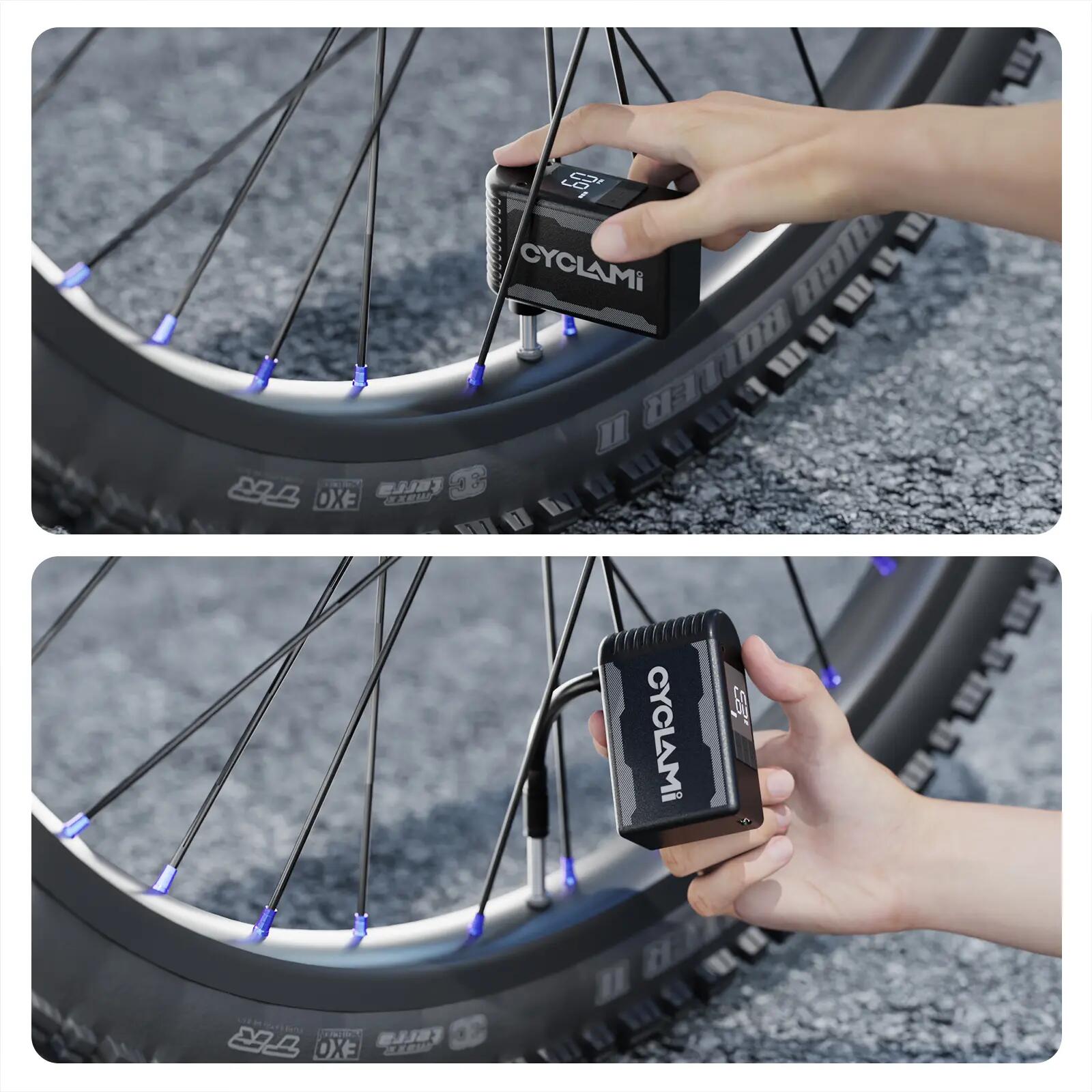 Elektrická cyklistická pumpička CYCLAMI A2 Max 150 PSI 6/10