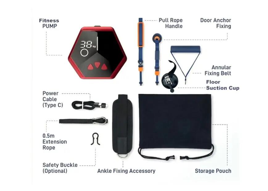 Chytrý fitness trenažér TOPKO Gym Pump 5–30 kg 7/9