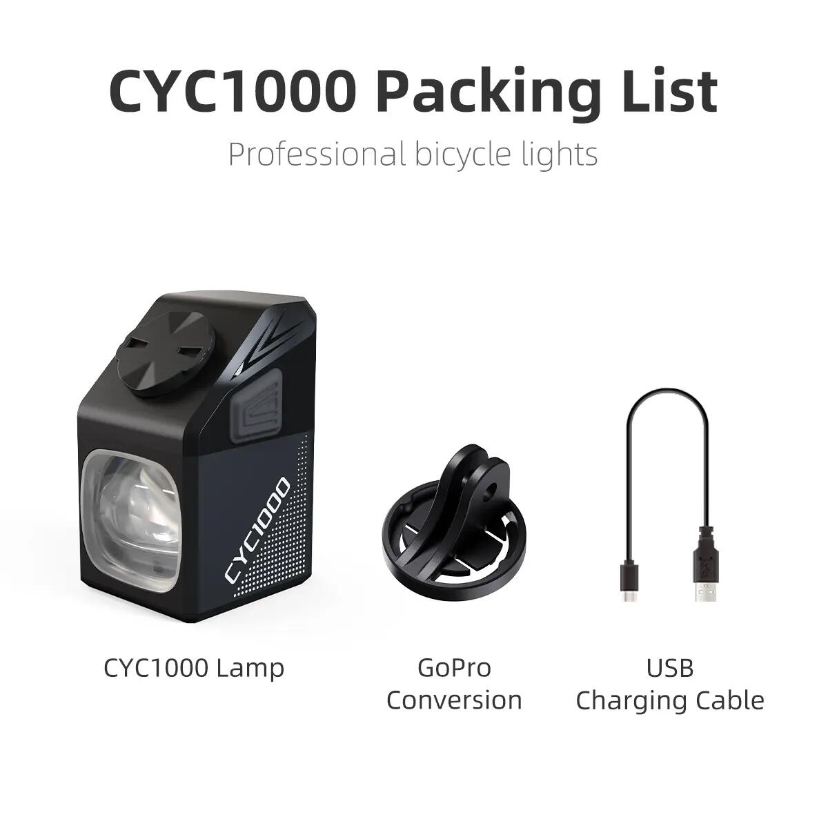 Přední světlo na kolo CYCLAMI CYC1000 1000 lm 4/6