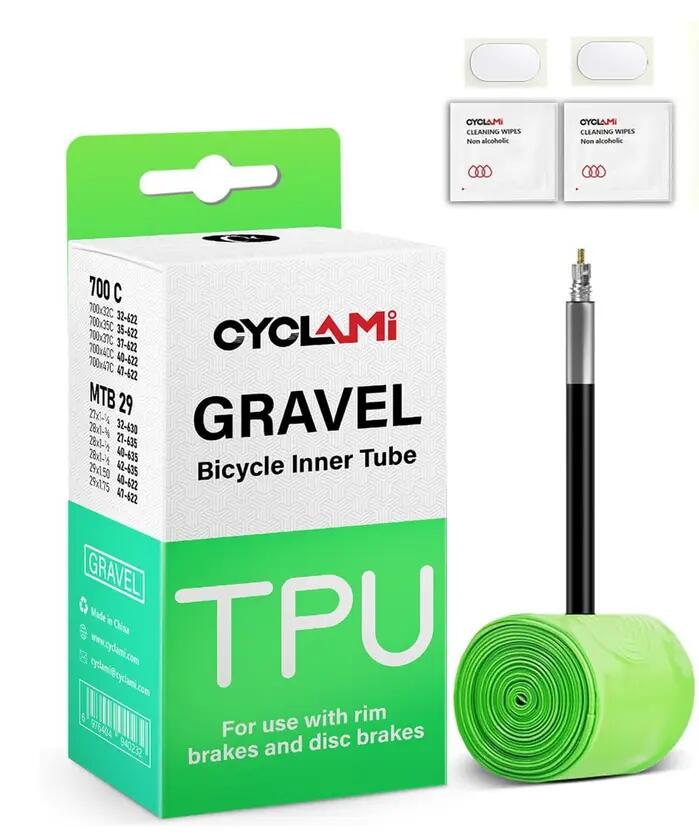 Ultralehká cyklistická TPU duše CYCLAMI gravel 700C 32–47C - 50 g 8/8