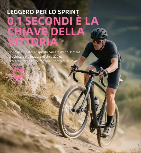 Ultralehká cyklistická TPU duše CYCLAMI gravel 700C 32–47C - 46 g 3/5