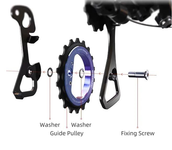Cyklistická kladka přehazovačky CYCLAMI E35 18T 6/9