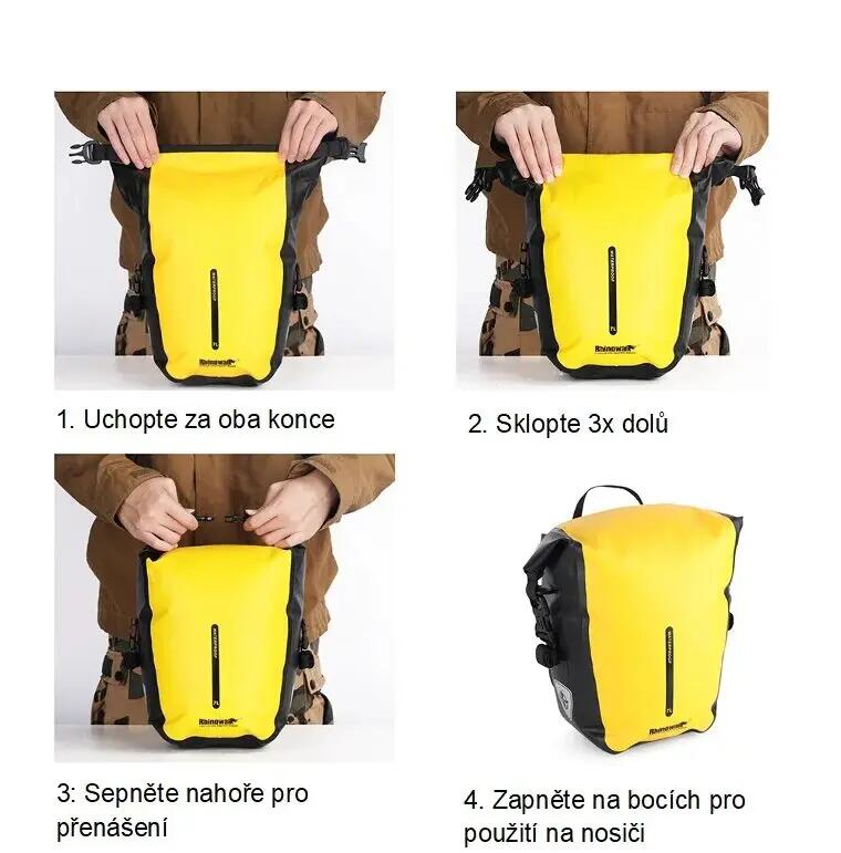 Brašna na kolo na zadní nosič Rhinowalk RK6202Y 4/5
