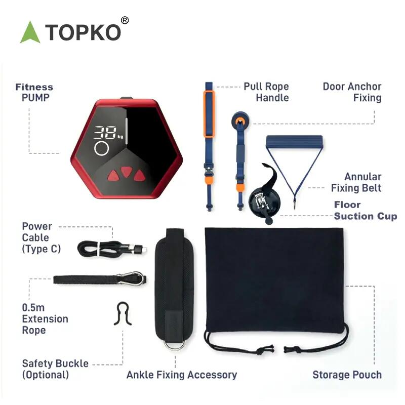 Chytrý fitness trenažér TOPKO Gym Pump 5–30 kg 3/9