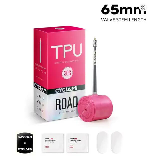 Ultralehká cyklistická TPU duše CYCLAMI 700C 18–32C - 30 g 2/10