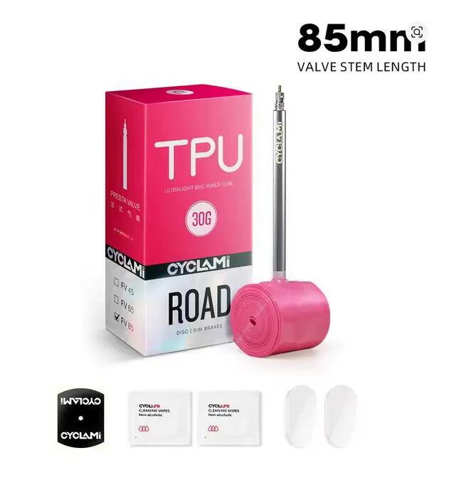 Ultralehká cyklistická TPU duše CYCLAMI 700C 18–32C - 30 g 2/10