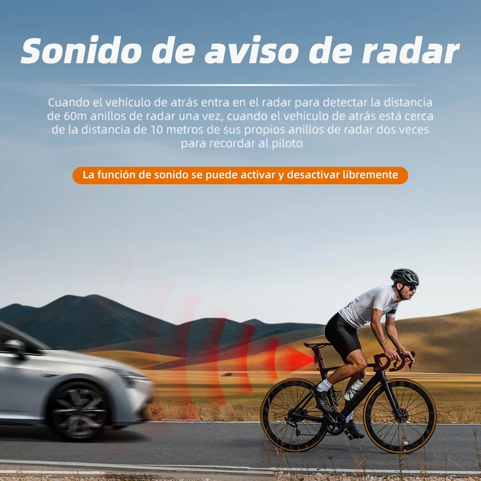 Zadní světlo s radarem na kolo CYCLAMI RT02 3/10