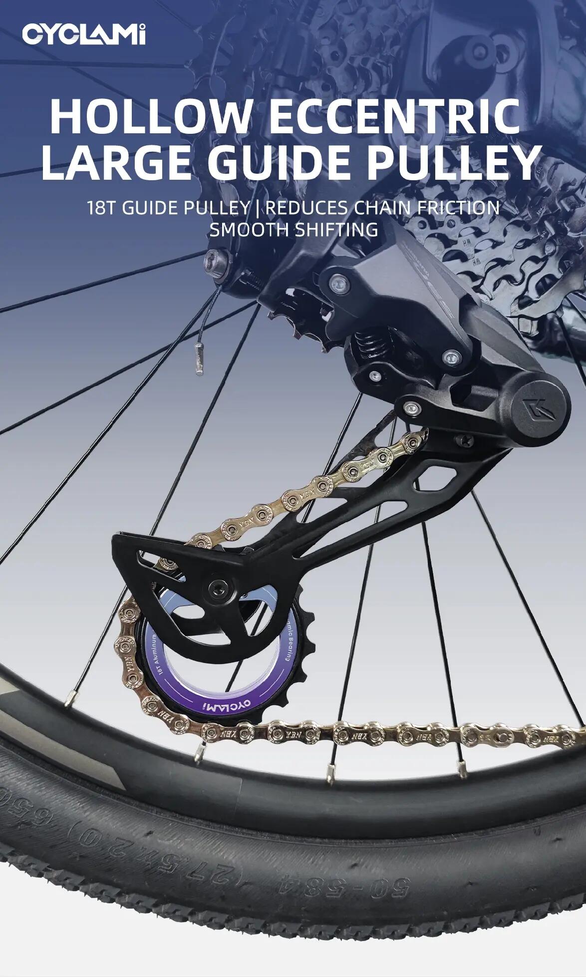 Cyklistická kladka přehazovačky CYCLAMI E35 18T 4/9