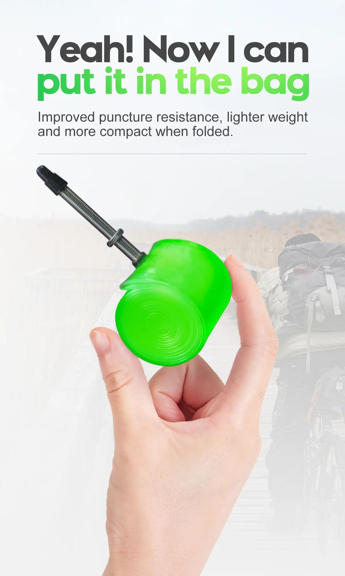 Ultralehká cyklistická TPU duše CYCLAMI 700C 18–32C - 38 g 2/10
