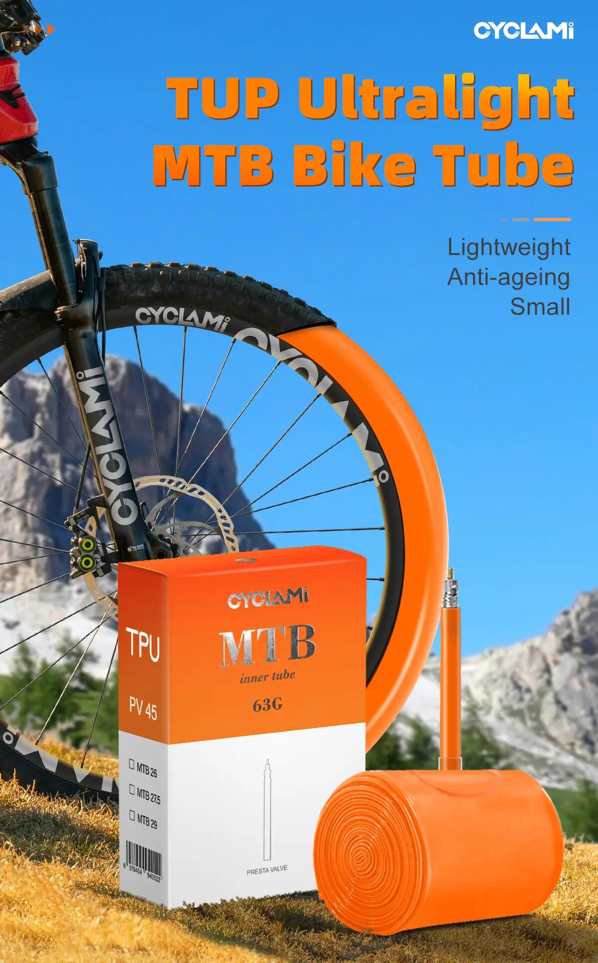 Ultralehká cyklistická TPU duše CYCLAMI MTB 29" 1.9–2.5 - 63 g 2/9