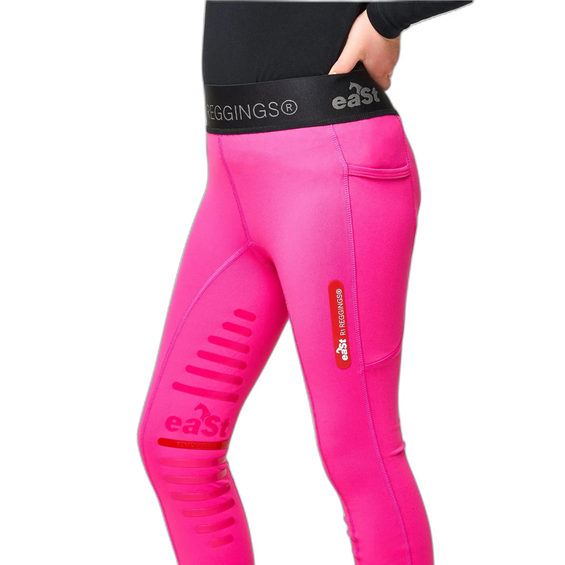 Reitleggings mid grip, Mädchen eaSt Reggings® R1 3/3