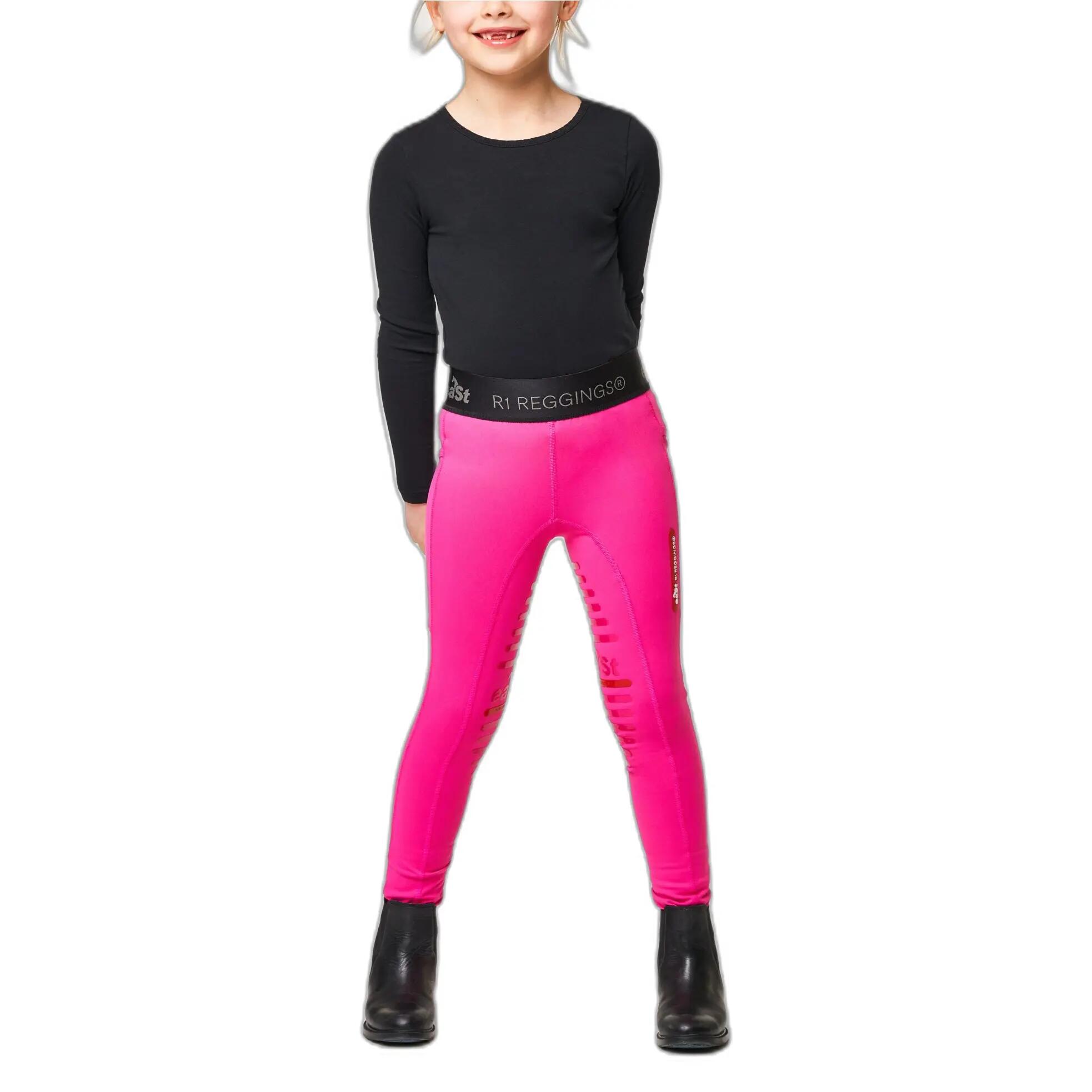 Reitleggings mid grip, Mädchen eaSt Reggings® R1 2/3
