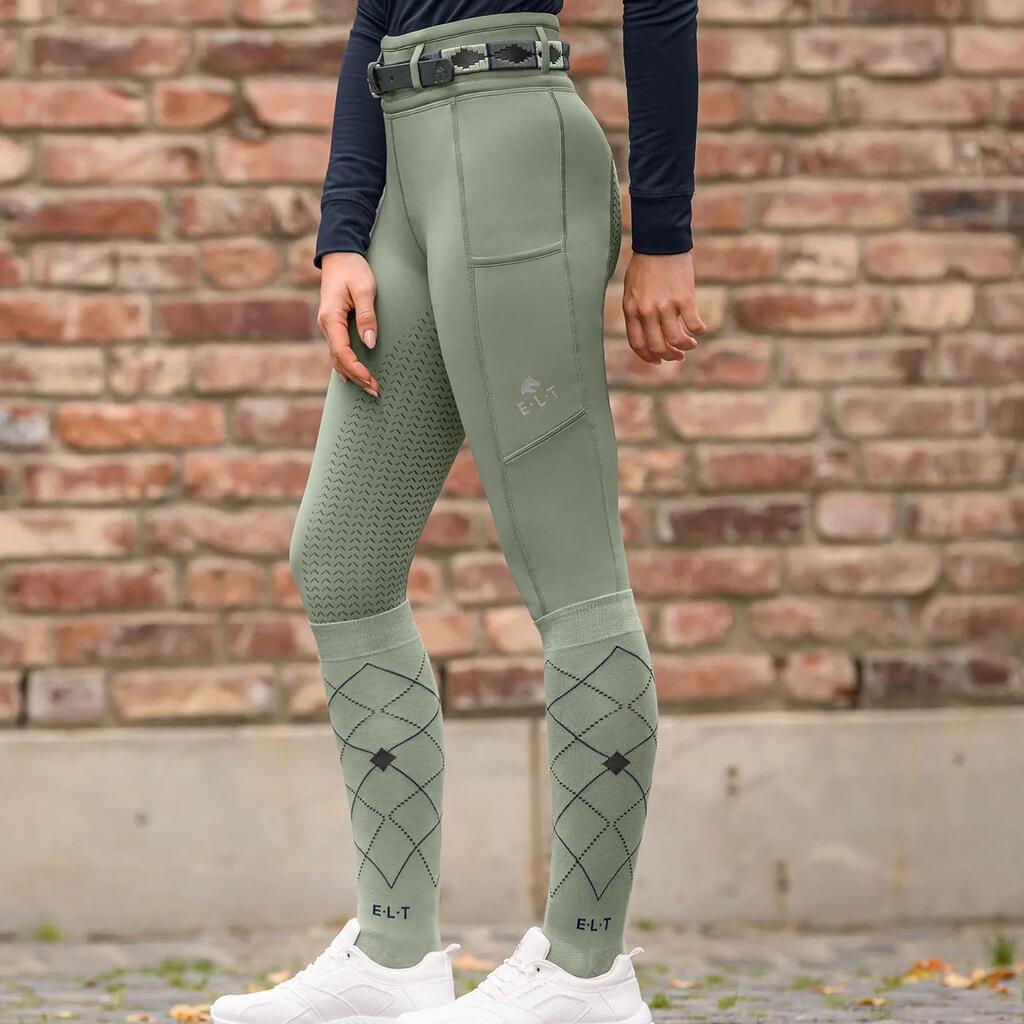 Thermal full grip riding leggings for girls ELT Ella