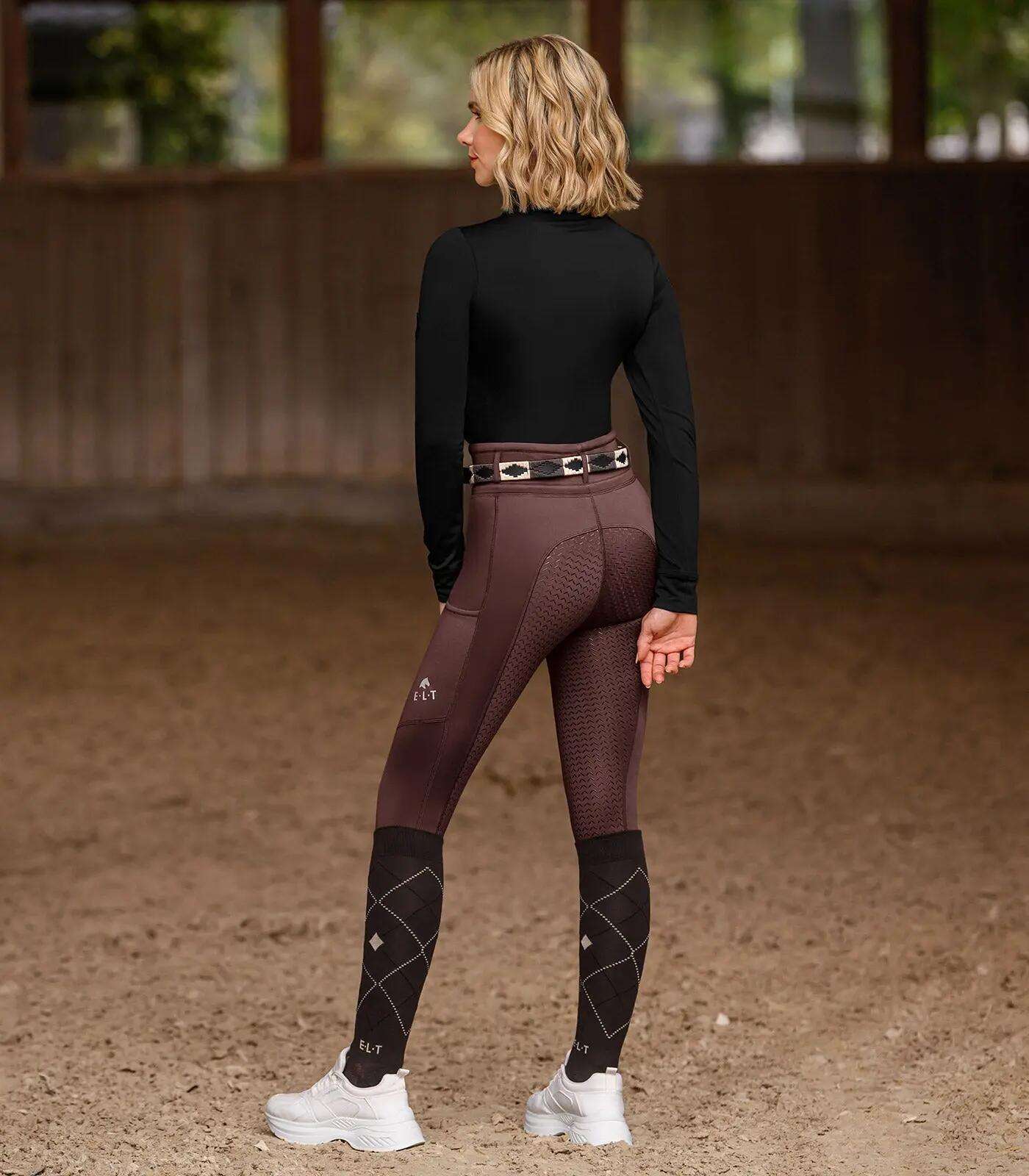 Thermische Fahrrad-Leggings Ella, mahagonifarben, Größe 36 4/6