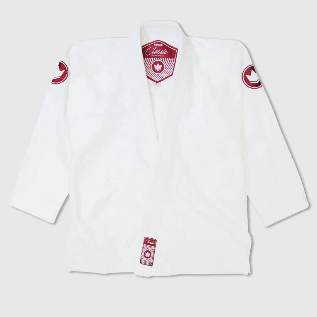 Kimono de jiu-jitsu brésilien blanc 450 g renforcé Classic 3.0 coupe H Kingz 5/5