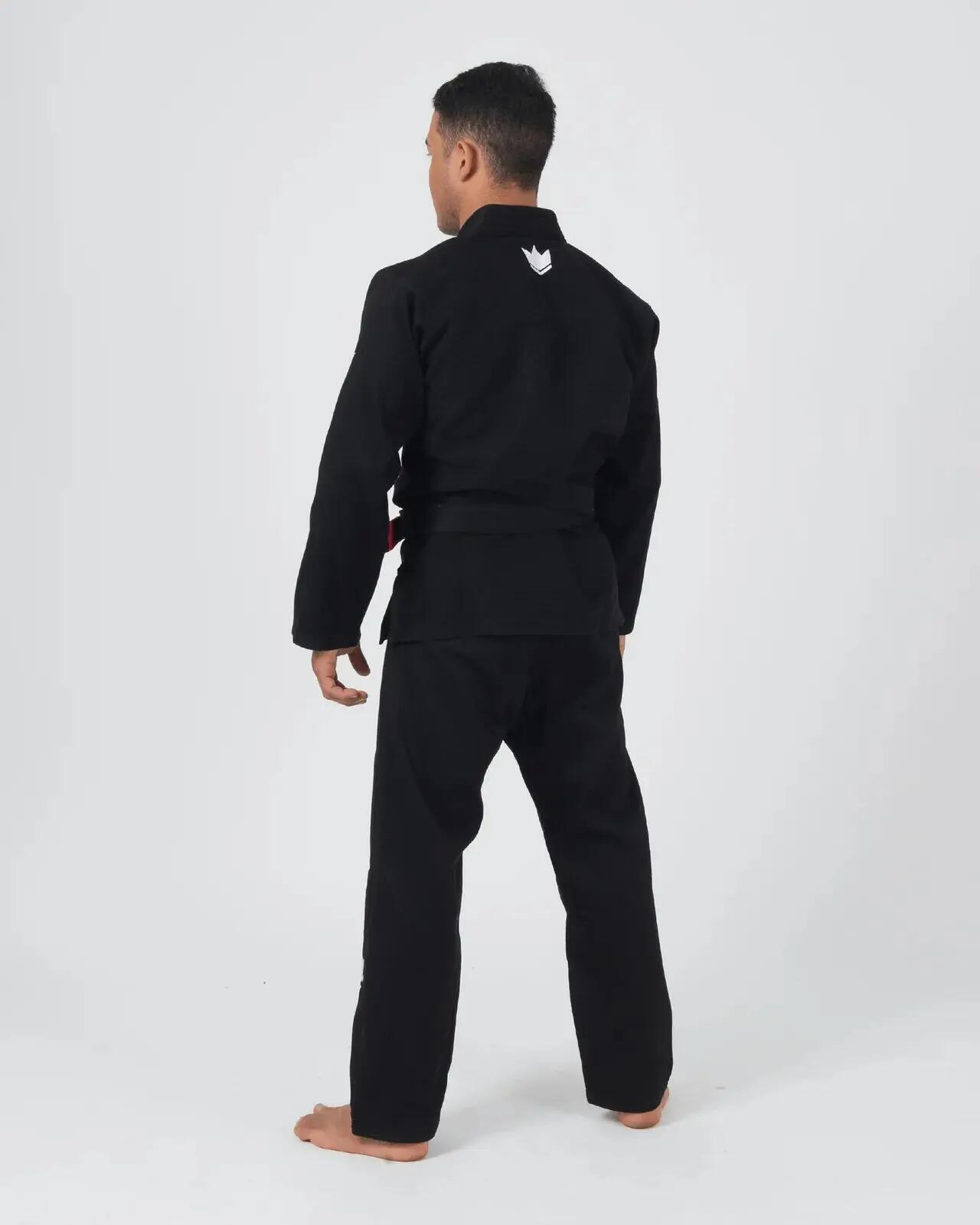 Kimono de jiu-jitsu brésilien noir 400 g coton perle The ONE V2 Kingz 7/9