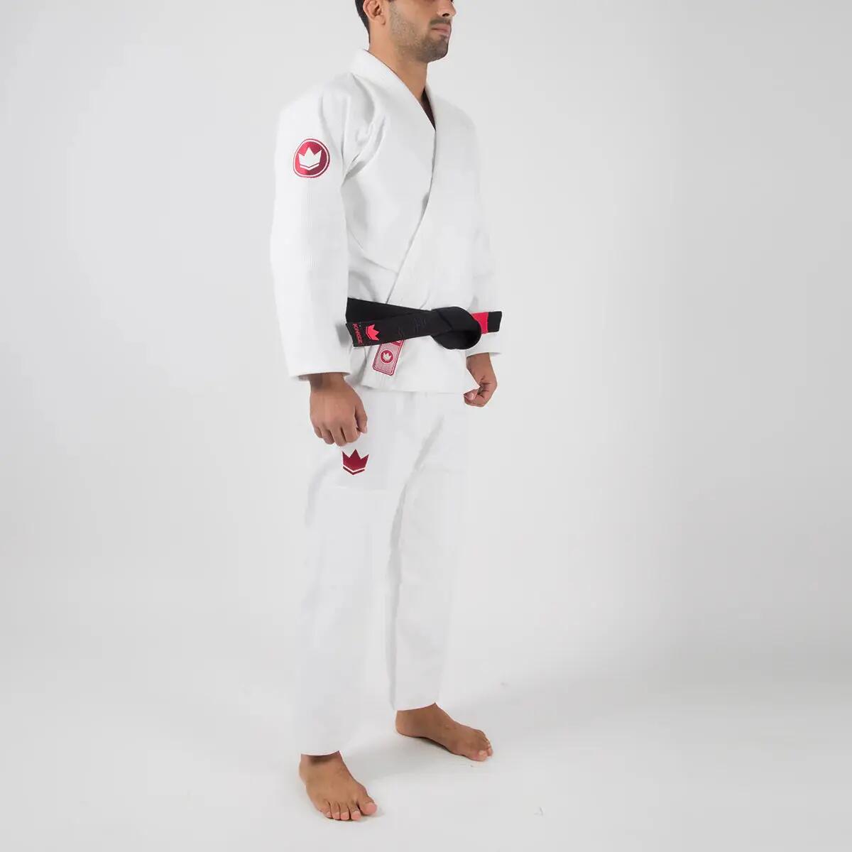 Kimono de jiu-jitsu brésilien blanc 450 g renforcé Classic 3.0 coupe H Kingz 3/5