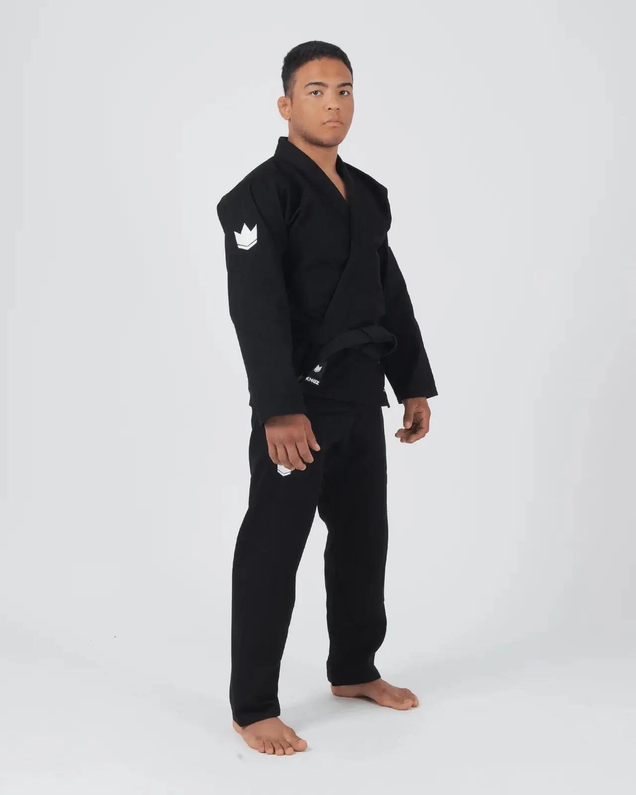Kimono de jiu-jitsu brésilien noir 400 g coton perle The ONE V2 Kingz 5/9