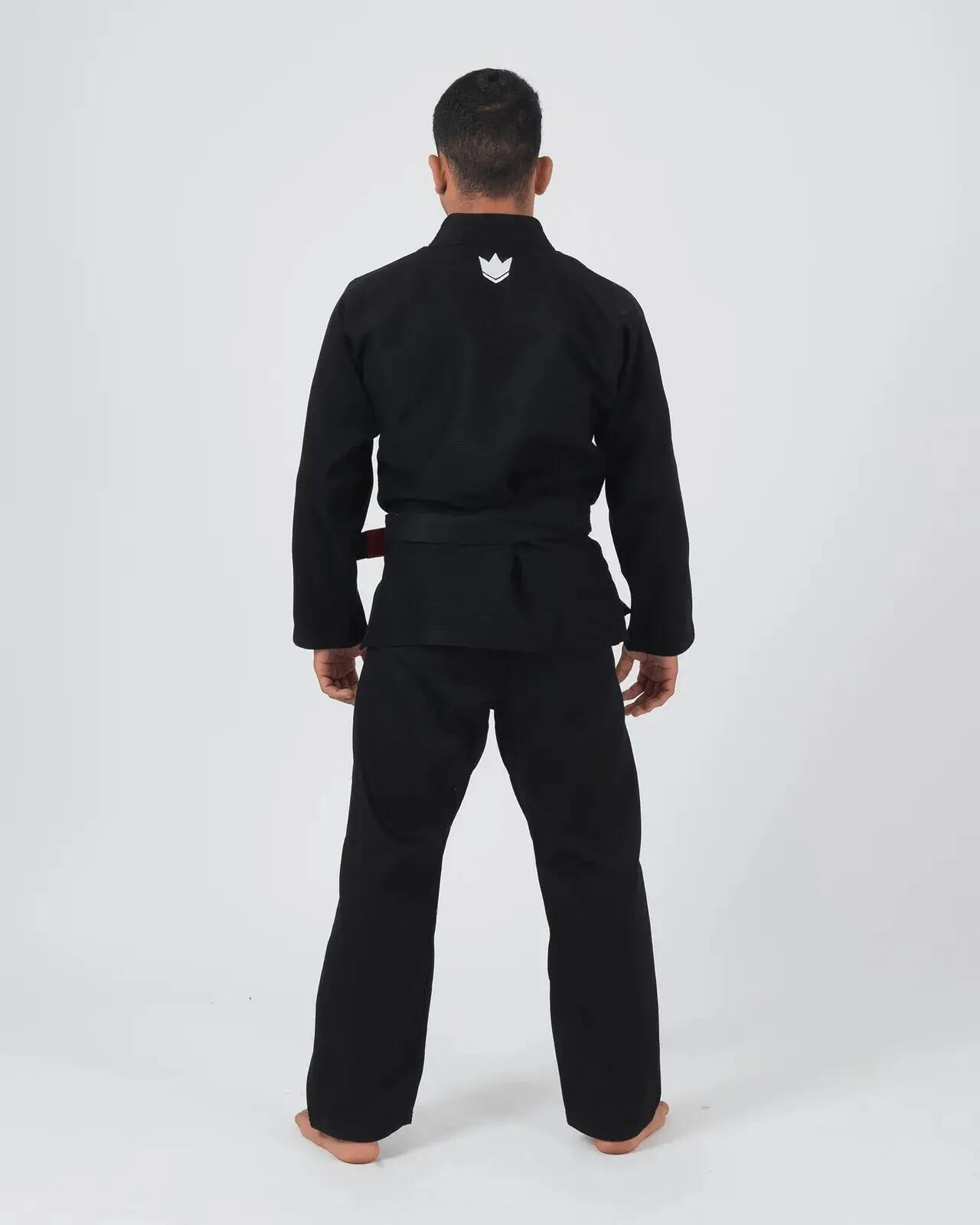 Kimono de jiu-jitsu brésilien noir 400 g coton perle The ONE V2 Kingz 4/9