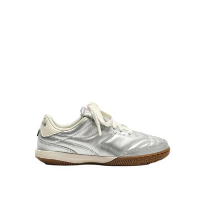 Baskets van glanzend leer diadora gold indoor metallic