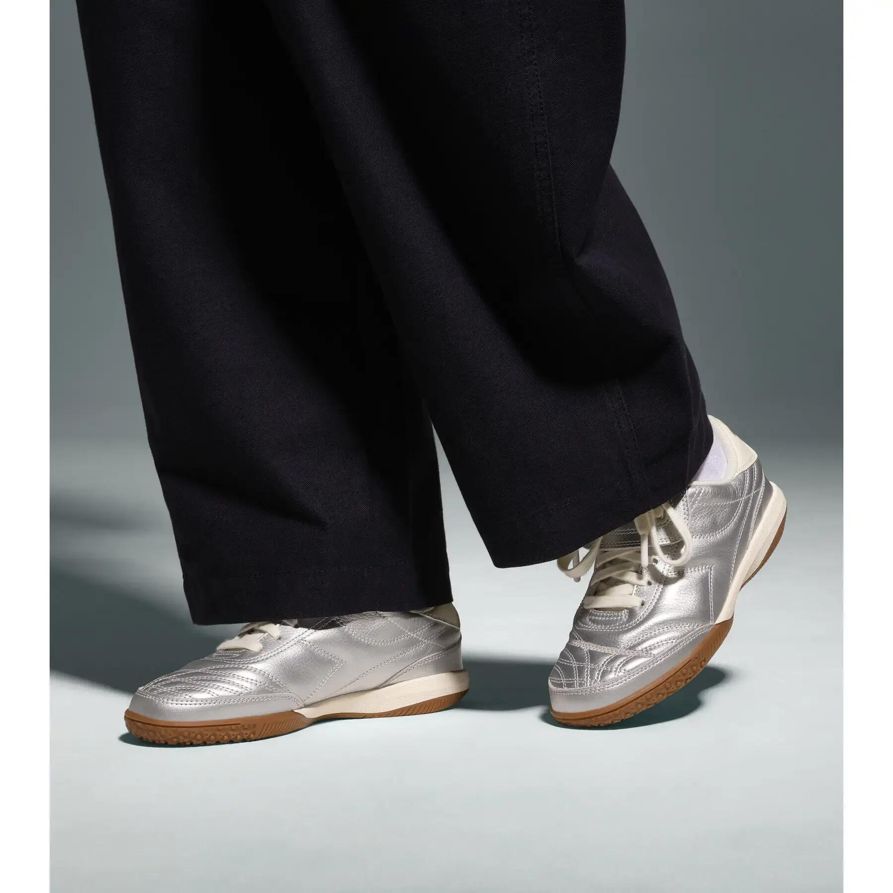 Baskets en cuir lamé Diadora Gold Indoor Metallic 6/7