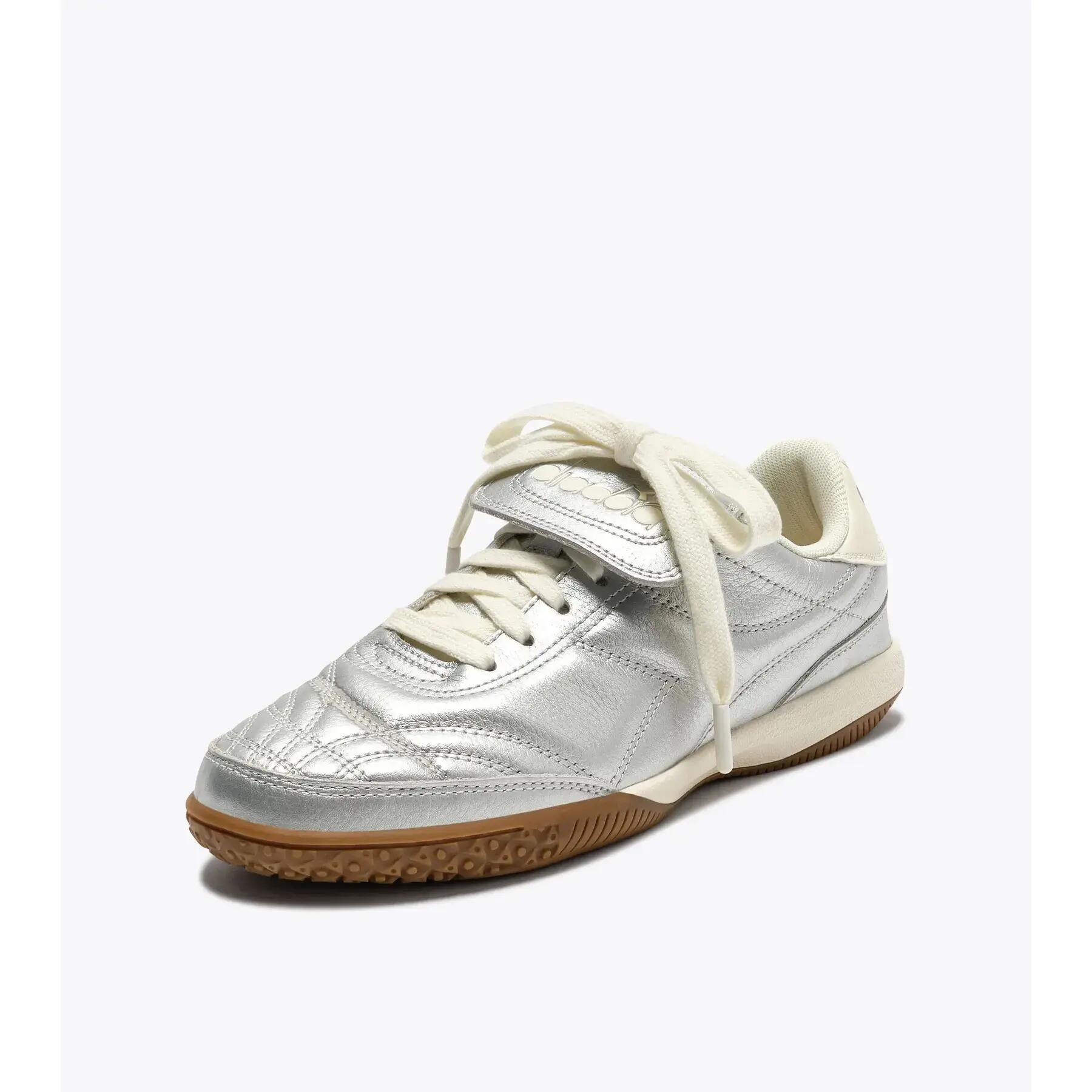 Baskets en cuir lamé Diadora Gold Indoor Metallic 2/7
