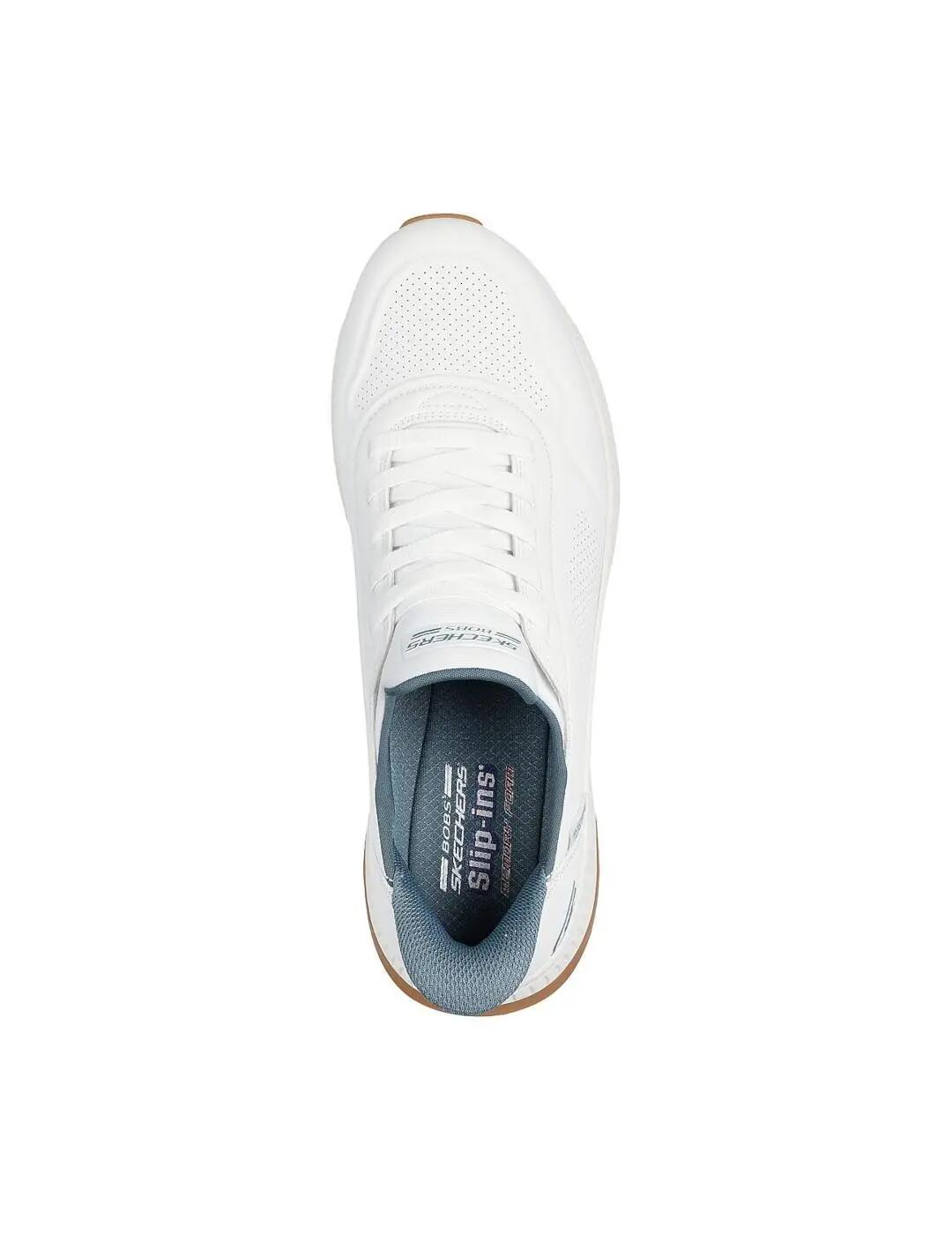 Baskets pour homme Skechers Bobs squad 4 slip ins Blanc. 4/5