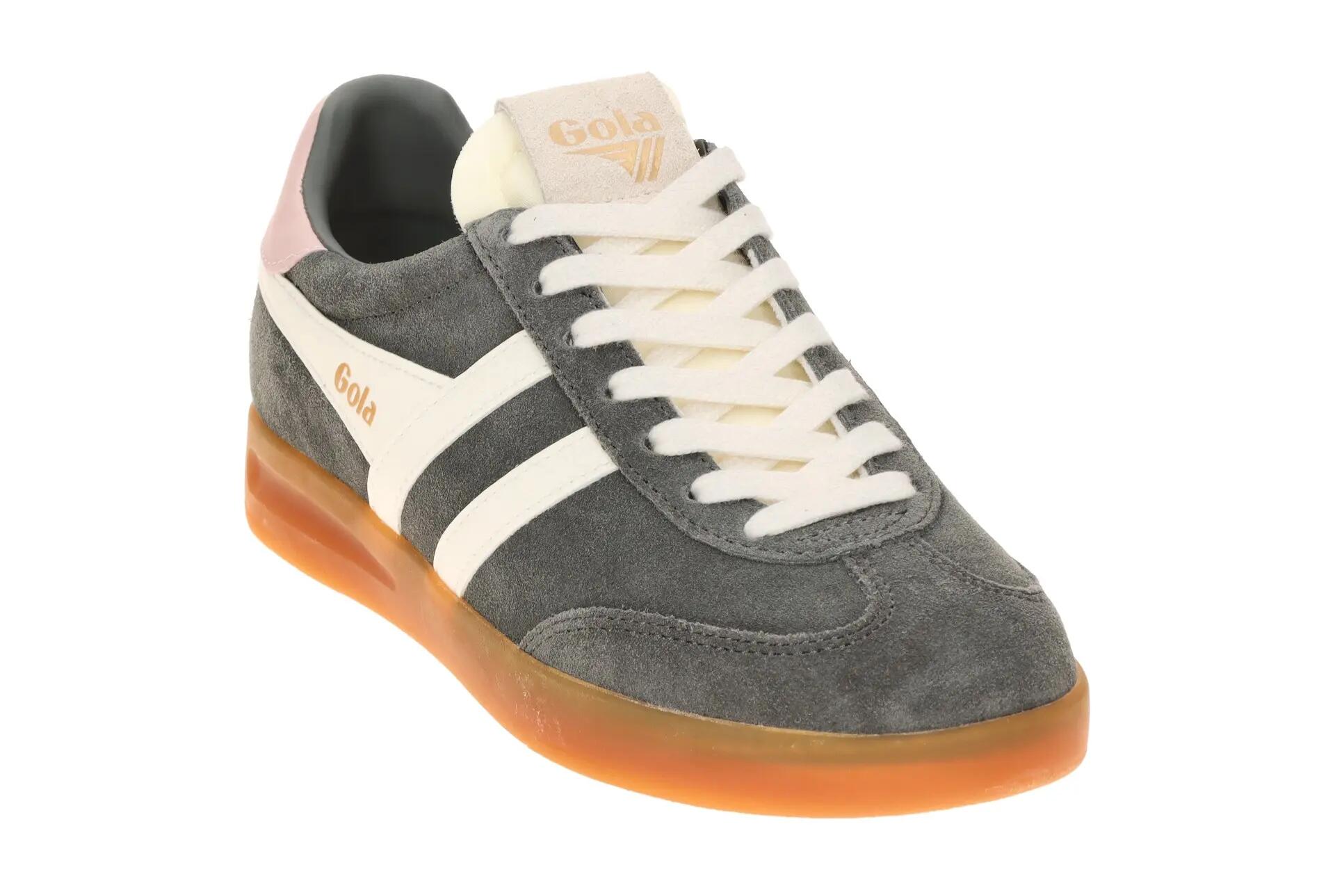 Gola Cyclone Schuhe Sneakers grau weiß Damen CLB762 3/7