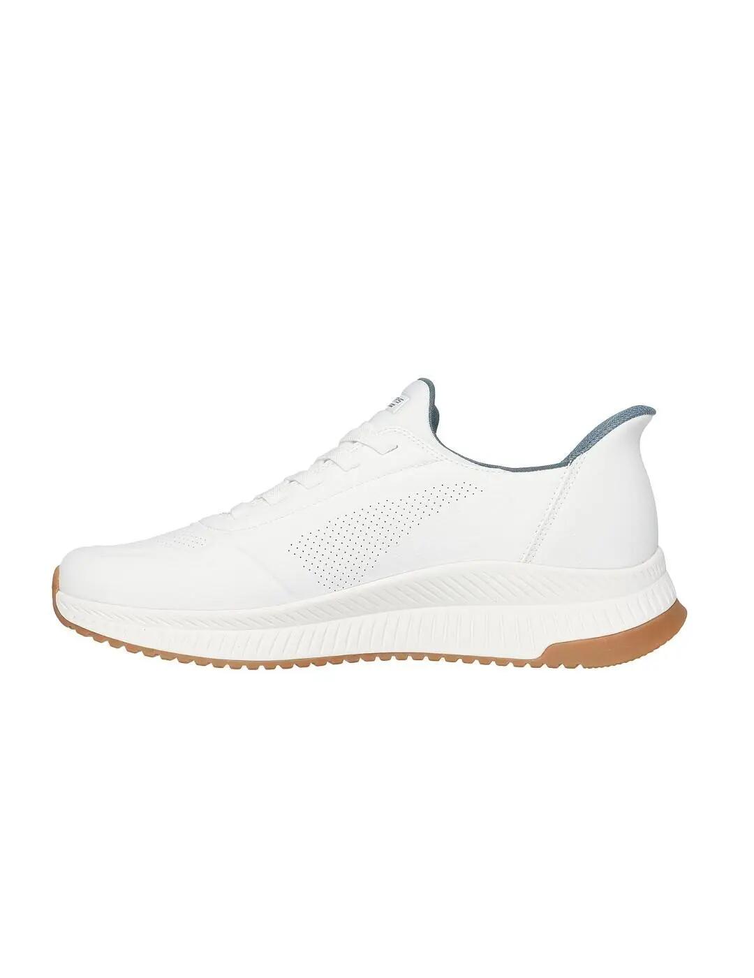 Baskets pour homme Skechers Bobs squad 4 slip ins Blanc. 2/5