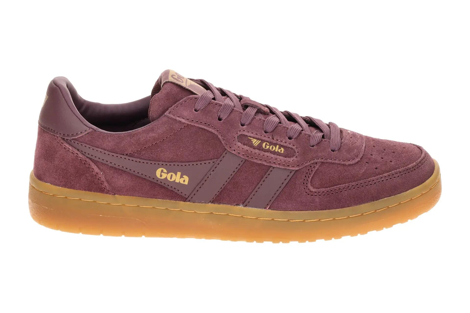 Gola Hawk Suede Schuhe Sneakers rot wine Damen CLB571 2/7