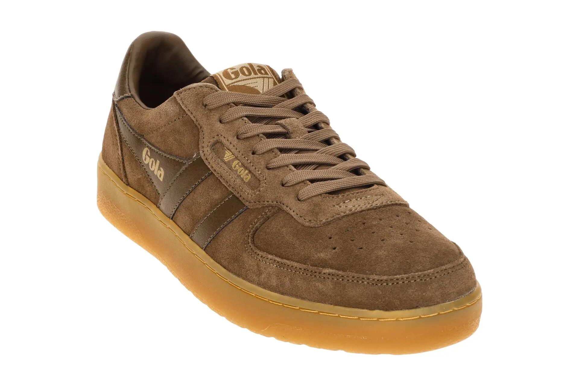 Gola Schuhe Hawk Sneakers braun otter Suede CMB571 3/7
