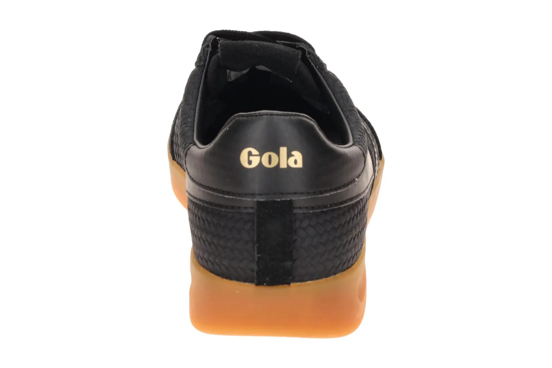 Gola Cyclone Marque Schuhe Sneakers schwarz Herren Flecht CMB922 5/7