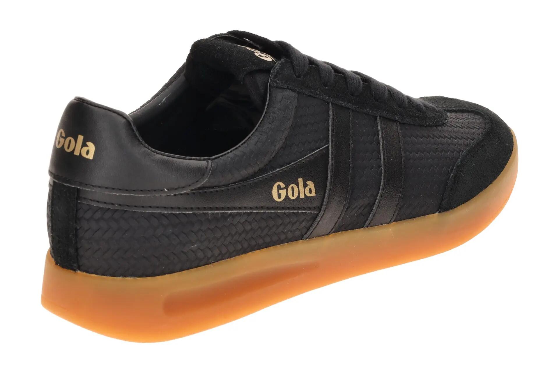 Gola Cyclone Marque Schuhe Sneakers schwarz Herren Flecht CMB922 4/7