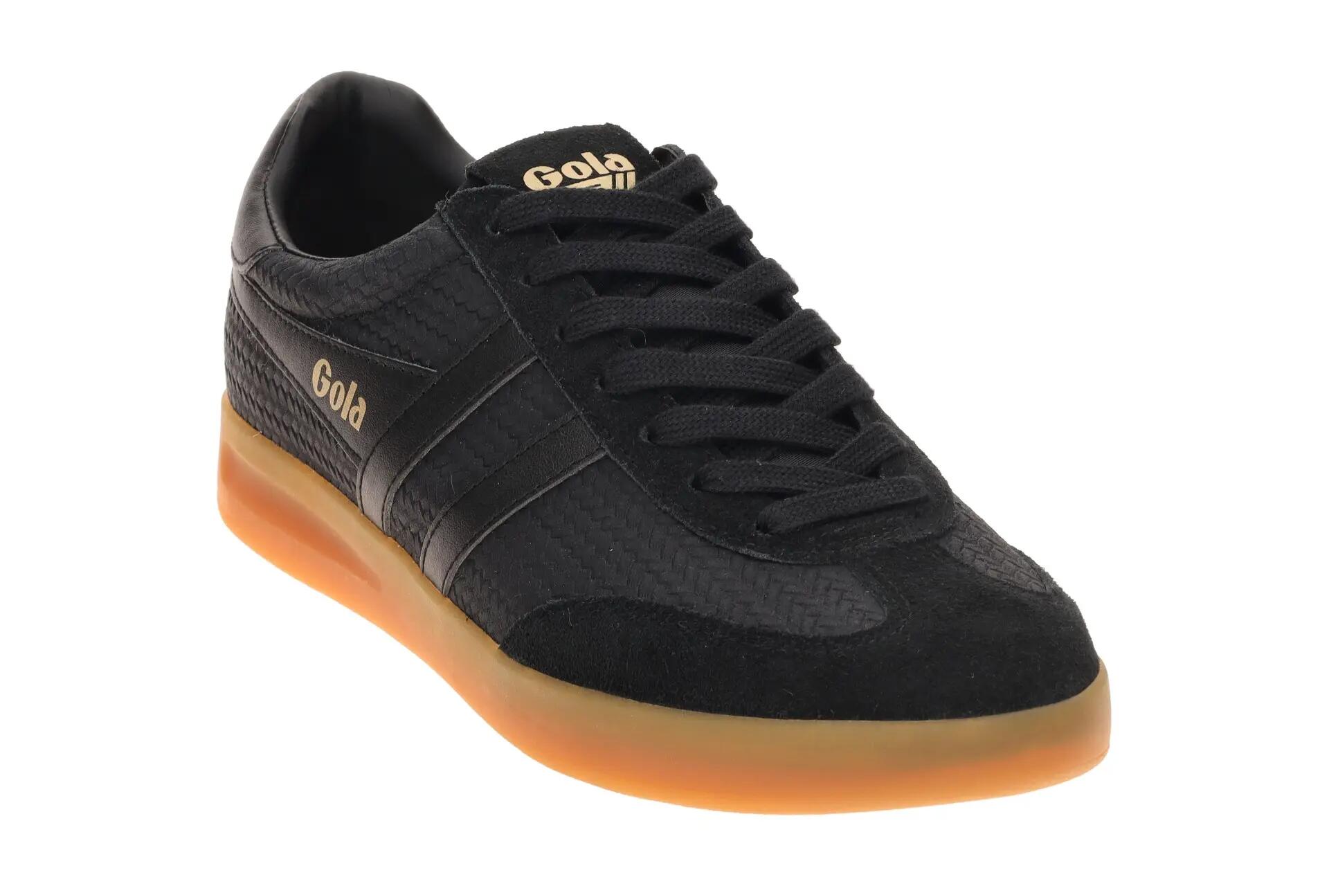 Gola Cyclone Marque Schuhe Sneakers schwarz Herren Flecht CMB922 3/7