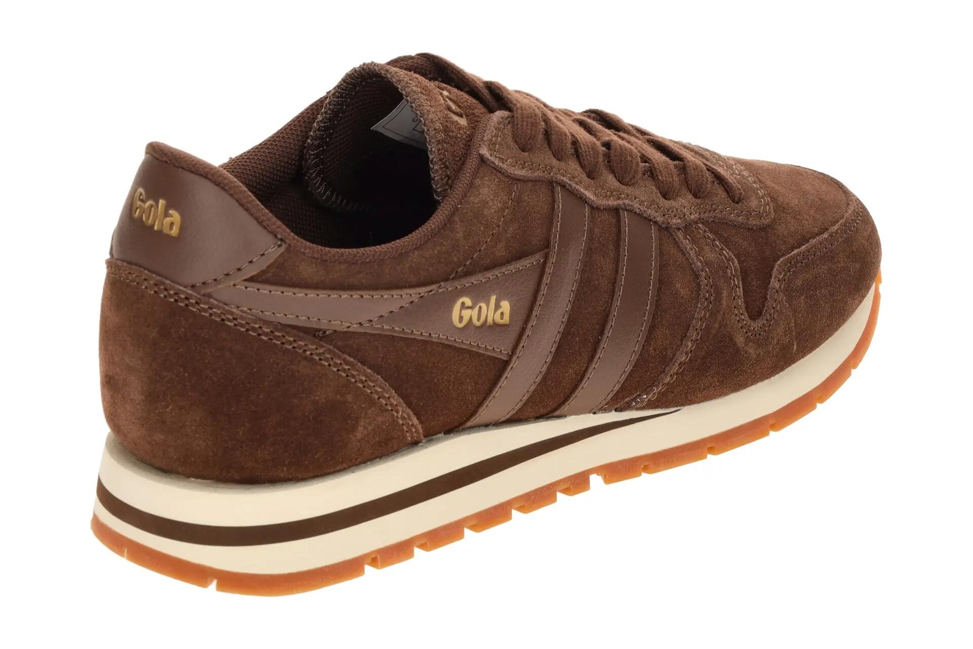 Gola Daytona Schuhe Sneakers braun Damen Velour CLB910DT 4/7