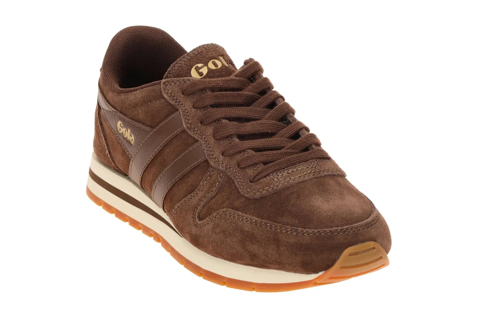 Gola Daytona Schuhe Sneakers braun Damen Velour CLB910DT 3/7