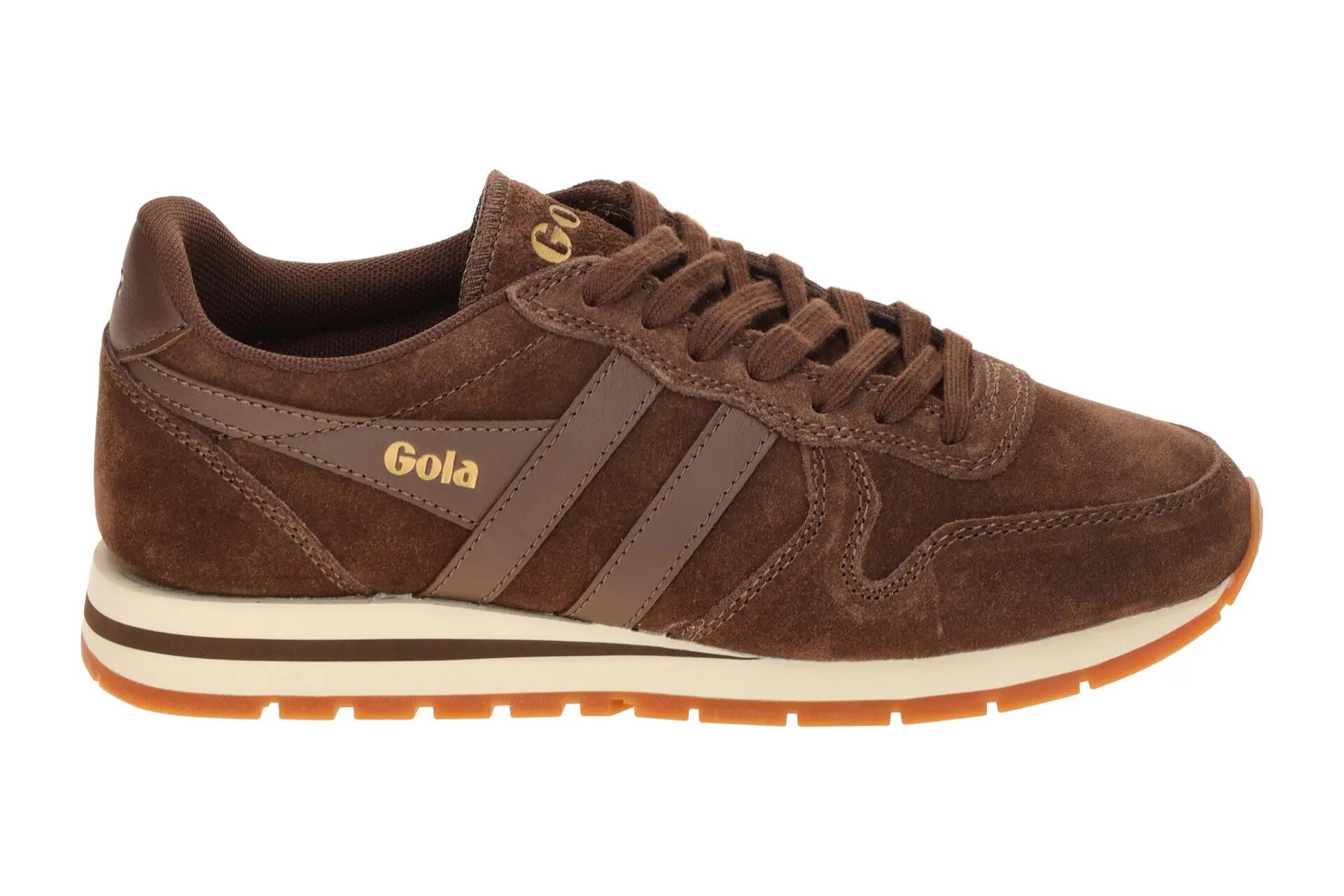 Gola Daytona Schuhe Sneakers braun Damen Velour CLB910DT 2/7