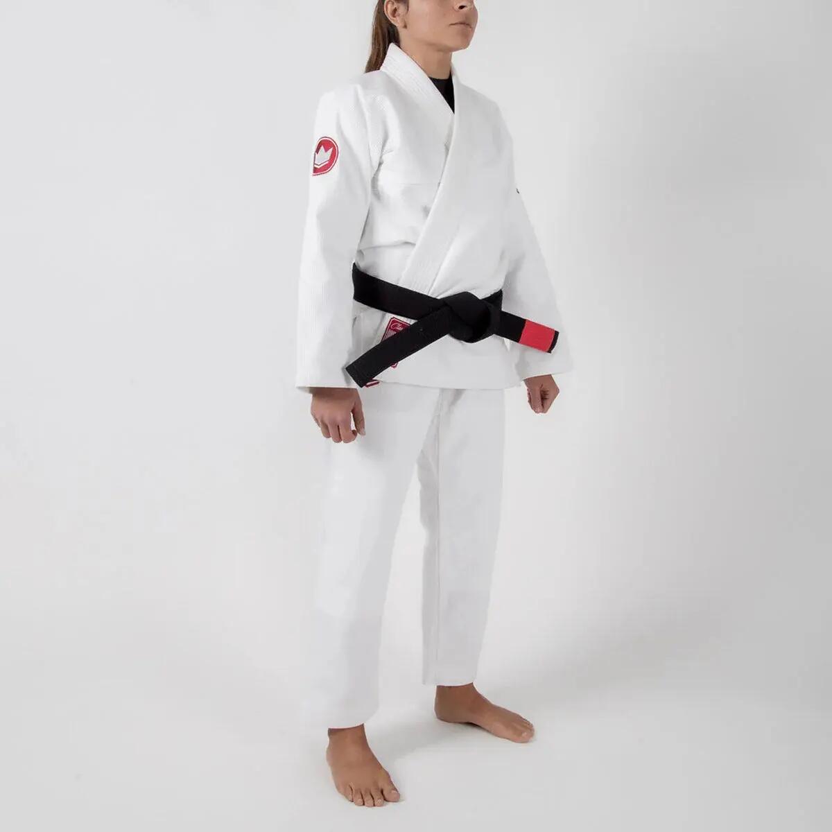 Kimono de jiu-jitsu brésilien femme blanc 450 g Classic 3.0 Kingz 3/4