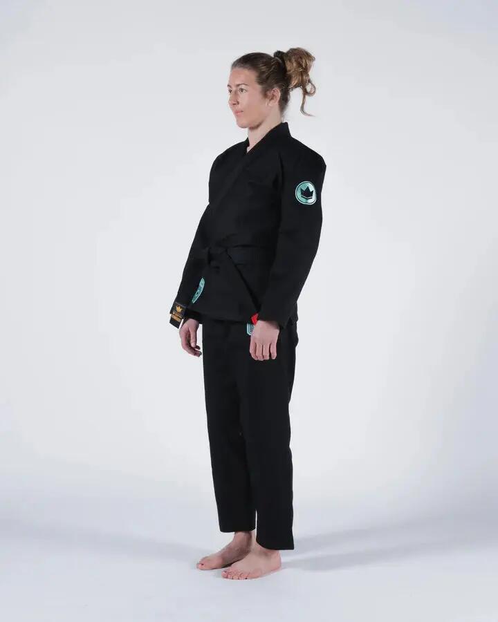 Kimono de jiu-jitsu brésilien femme noir 450 g Classic 3.0 Kingz 4/5