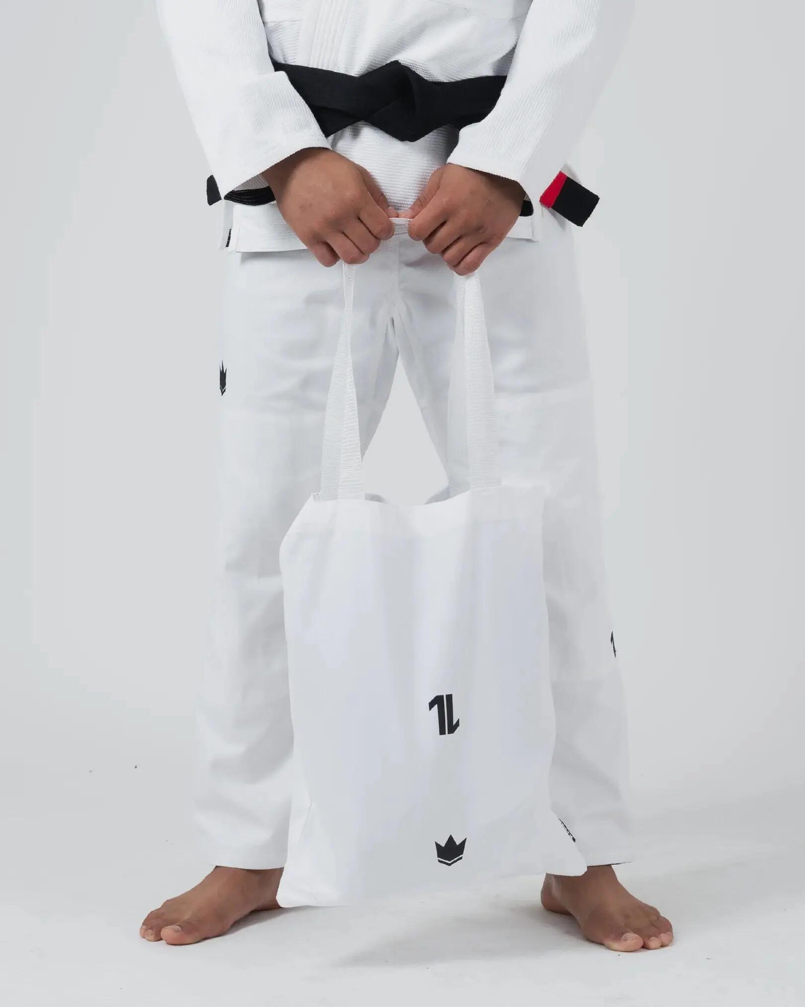 Kimono de jiu-jitsu brésilien blanc 400 g coton perle The ONE V2 Kingz 8/9