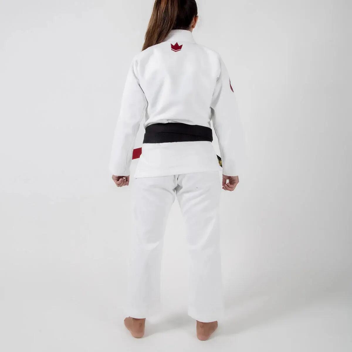 Kimono de jiu-jitsu brésilien femme blanc 450 g Classic 3.0 Kingz 2/4