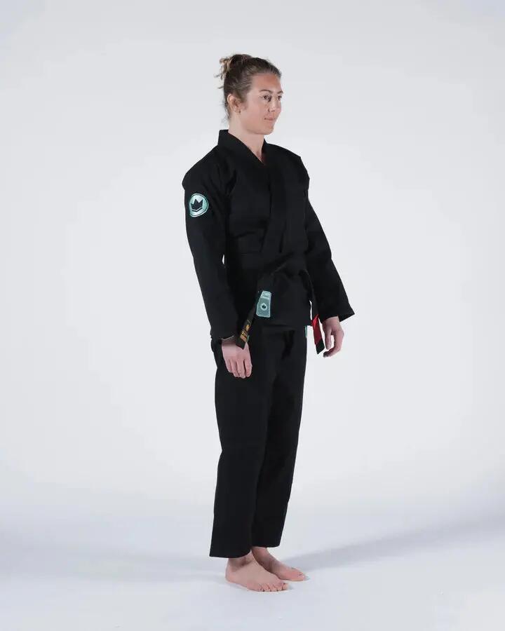 Kimono de jiu-jitsu brésilien femme noir 450 g Classic 3.0 Kingz 3/5