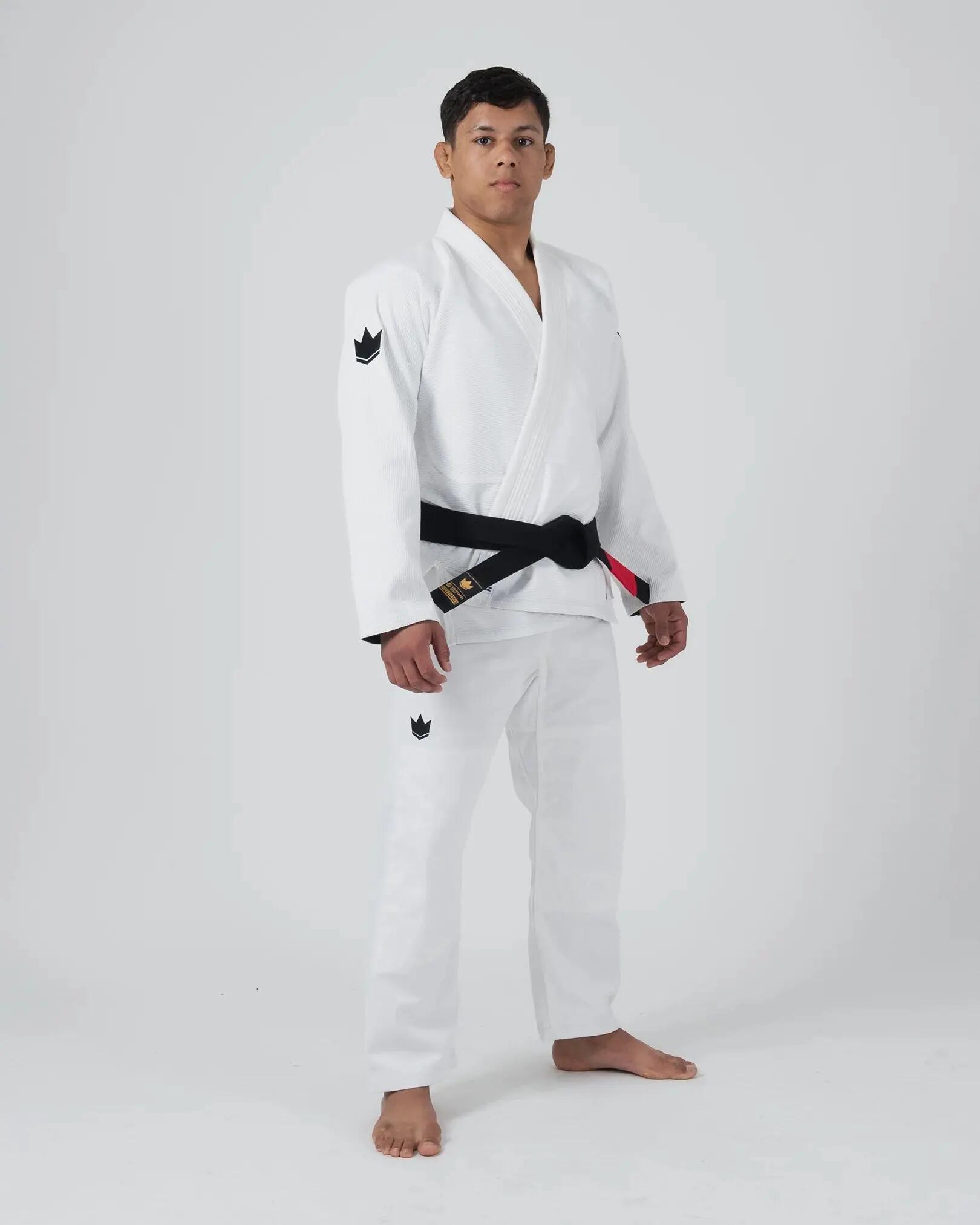 Kimono de jiu-jitsu brésilien blanc 400 g coton perle The ONE V2 Kingz 7/9