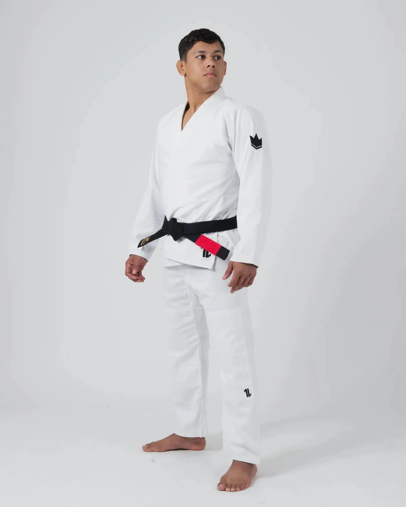 Kimono de jiu-jitsu brésilien blanc 400 g coton perle The ONE V2 Kingz 4/9