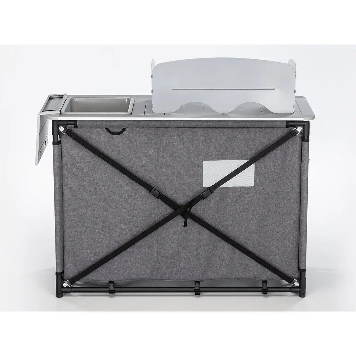 Meuble de cuisine camping - Ruoka - Armoire pliable avec structure alu - Évier 9/15