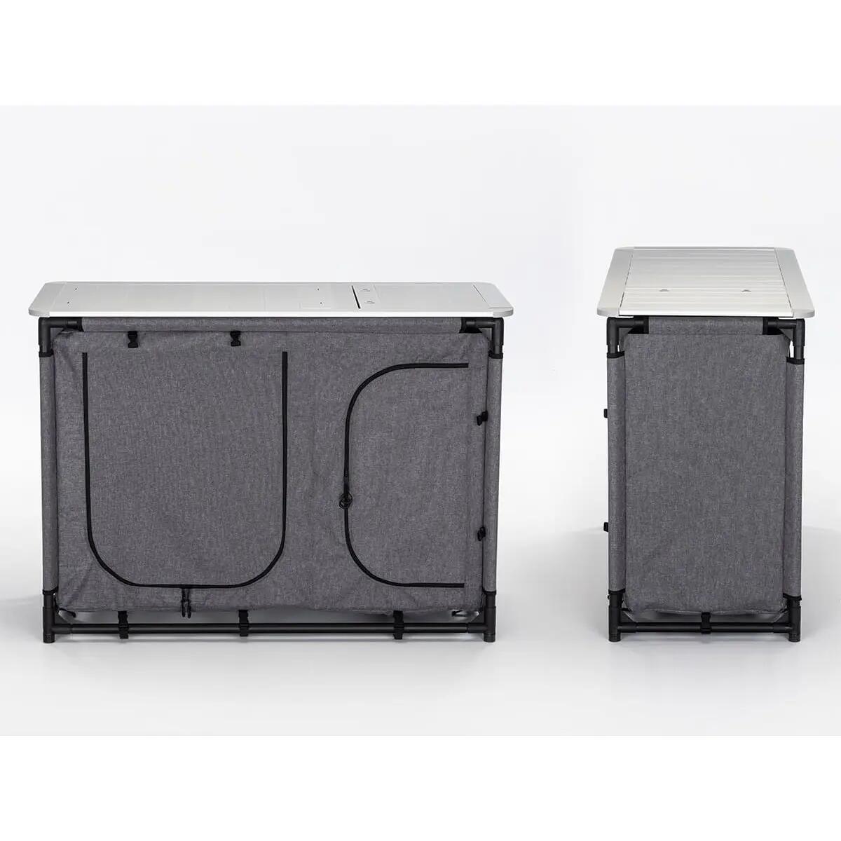 Meuble de cuisine camping - Ruoka - Armoire pliable avec structure alu - Évier 8/15