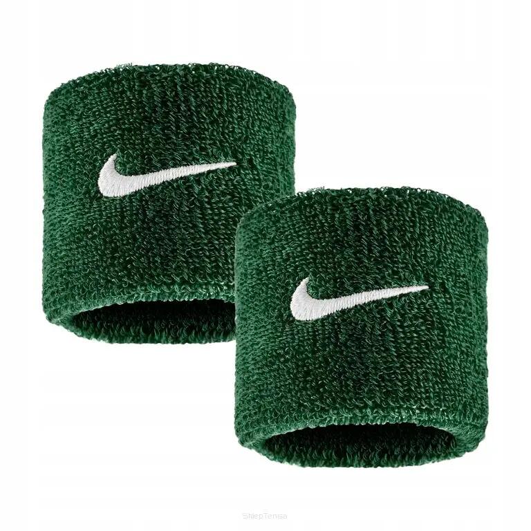 Frotki tenisowe Nike Swoosh Wristbands zielone 4/4