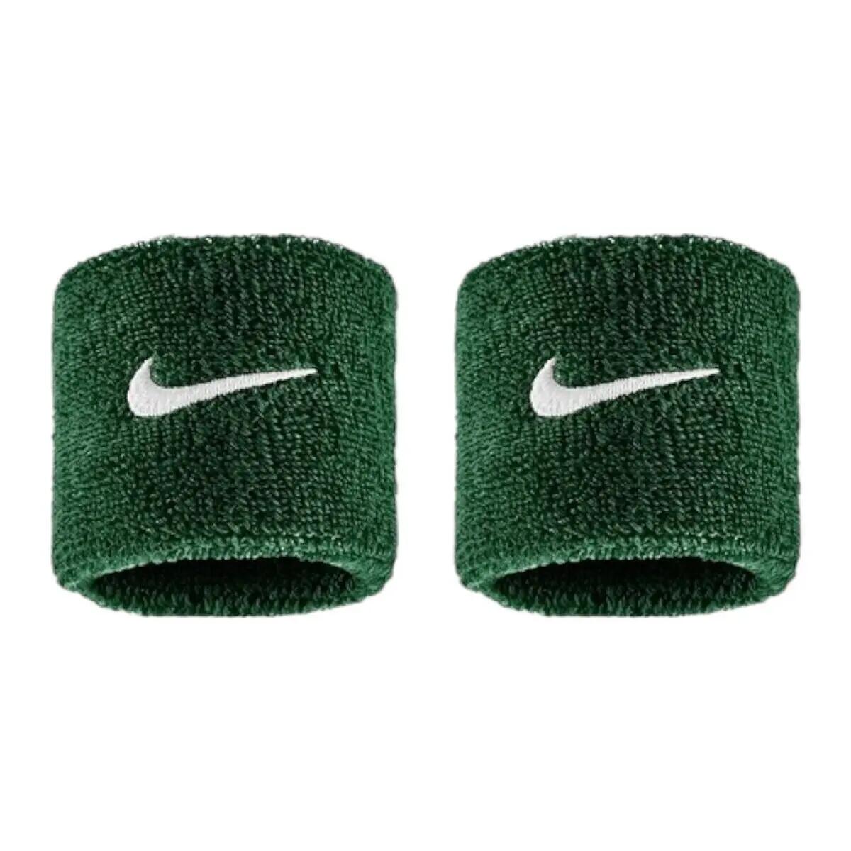 Frotki tenisowe Nike Swoosh Wristbands zielone 3/4