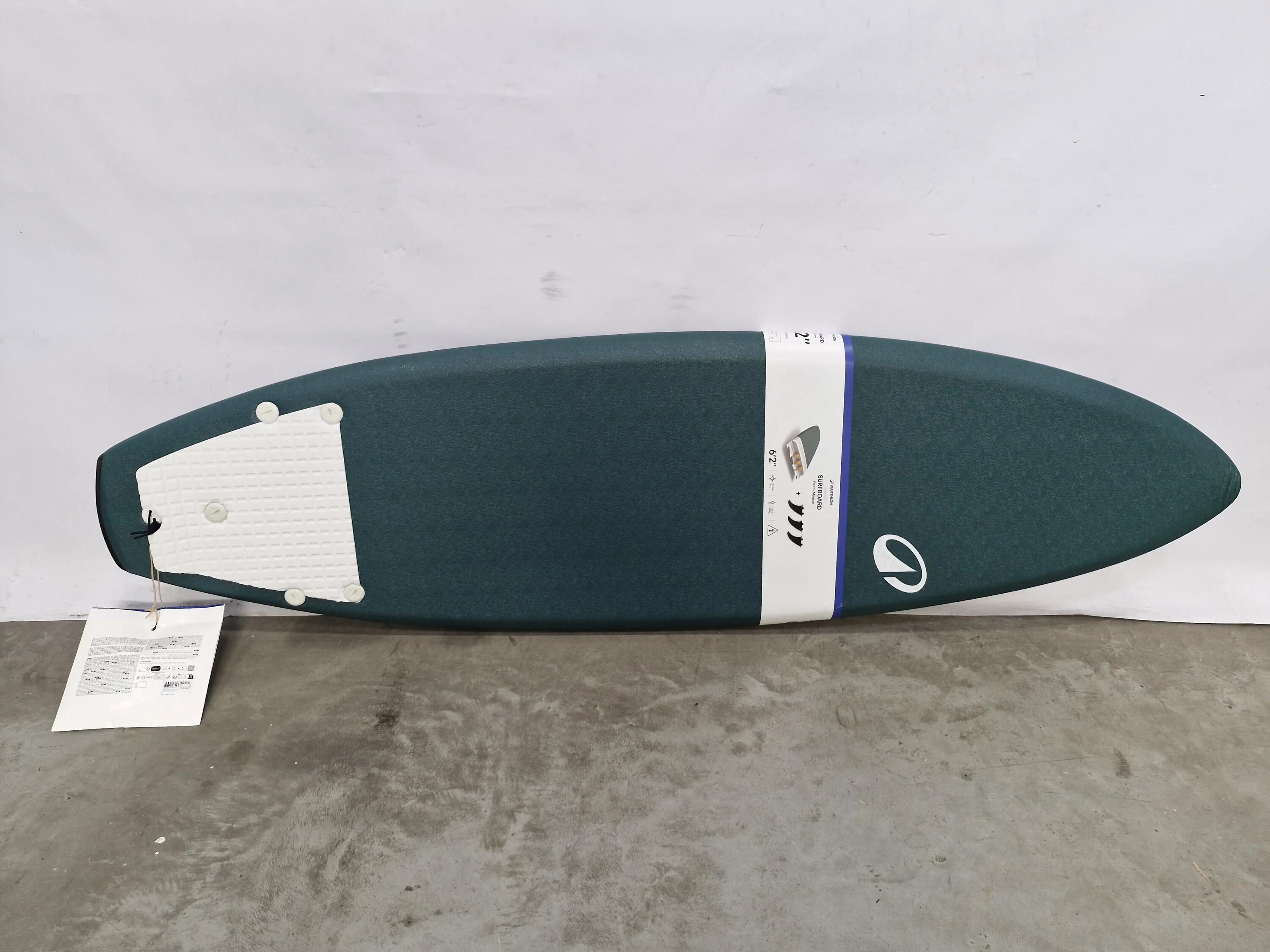 2ND LIFE - Shortboard 6'2 pěnový 500 Soft RAD - Dobrý stav - Nové 3/4